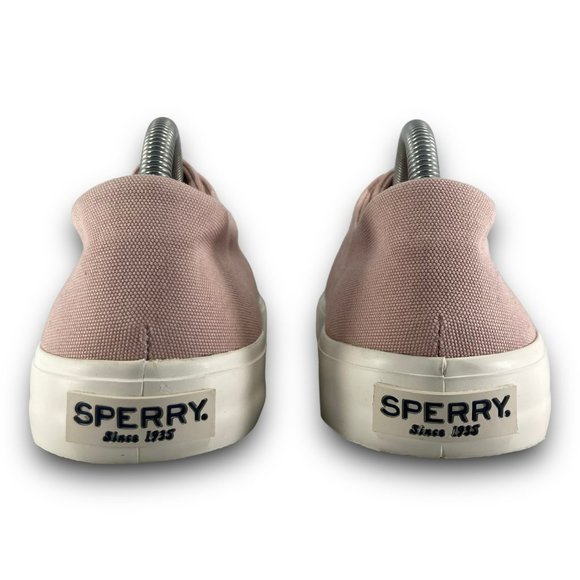 Sperry Captains CVO Sneakers STS81908 Canvas Low Top Rose Dust Pink Women 10 - Picture 6 of 9